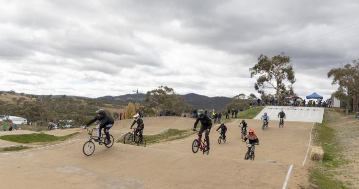 BMX riders at Jindabyne Sport and Recreation Centre