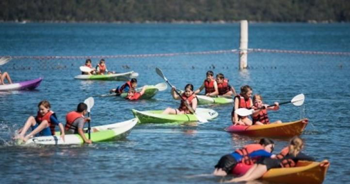 Kayaking at Broken Bay Sport and Recreation Centre