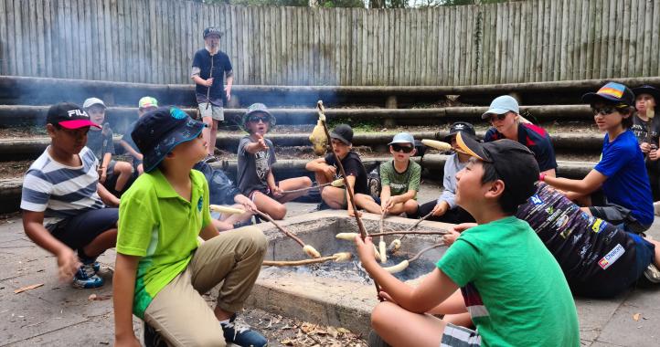 Campfire at Point Wolstoncroft Sport and Recreation Centre