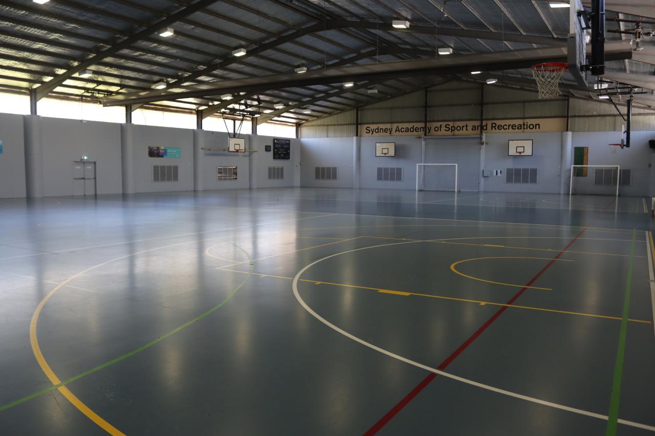 Indoor courts at Sydney Academy of Sport