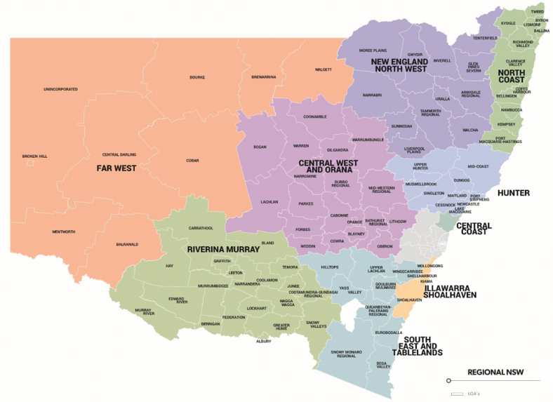 NSW Government Regional Boundaries NSW Government   Oos Proposed Nsw Regional Boundaries 