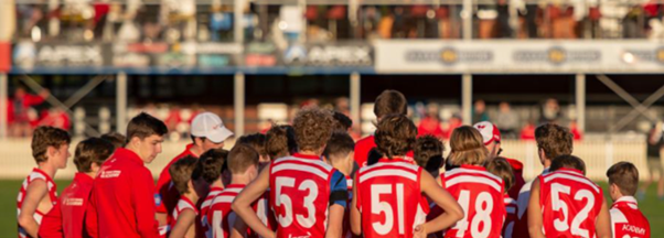 AFL team huddle 